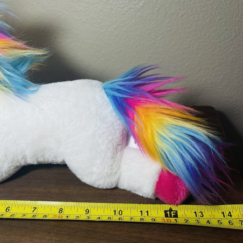 Aurora World White & Rainbow Unicorn Plush Toy "Violet"  Fluffy Cute Fairy Dream - Picture 5 of 9